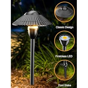 ZUCKEO Low Voltage Landscape Pathway Lights, 5W Aluminum Outdoor LED Landscape Lighting, 12-24V 3000K Waterproof Wired Path Light for Yard Garden Walkway, 12Pack ZUCKEO Low Voltage Landscape Pathway Lights 5W Aluminum Outdoor LED Landscape Lighting 12 24V 3000K Waterproof Wired Path Light for Yard Garden Walkway 12Pack
