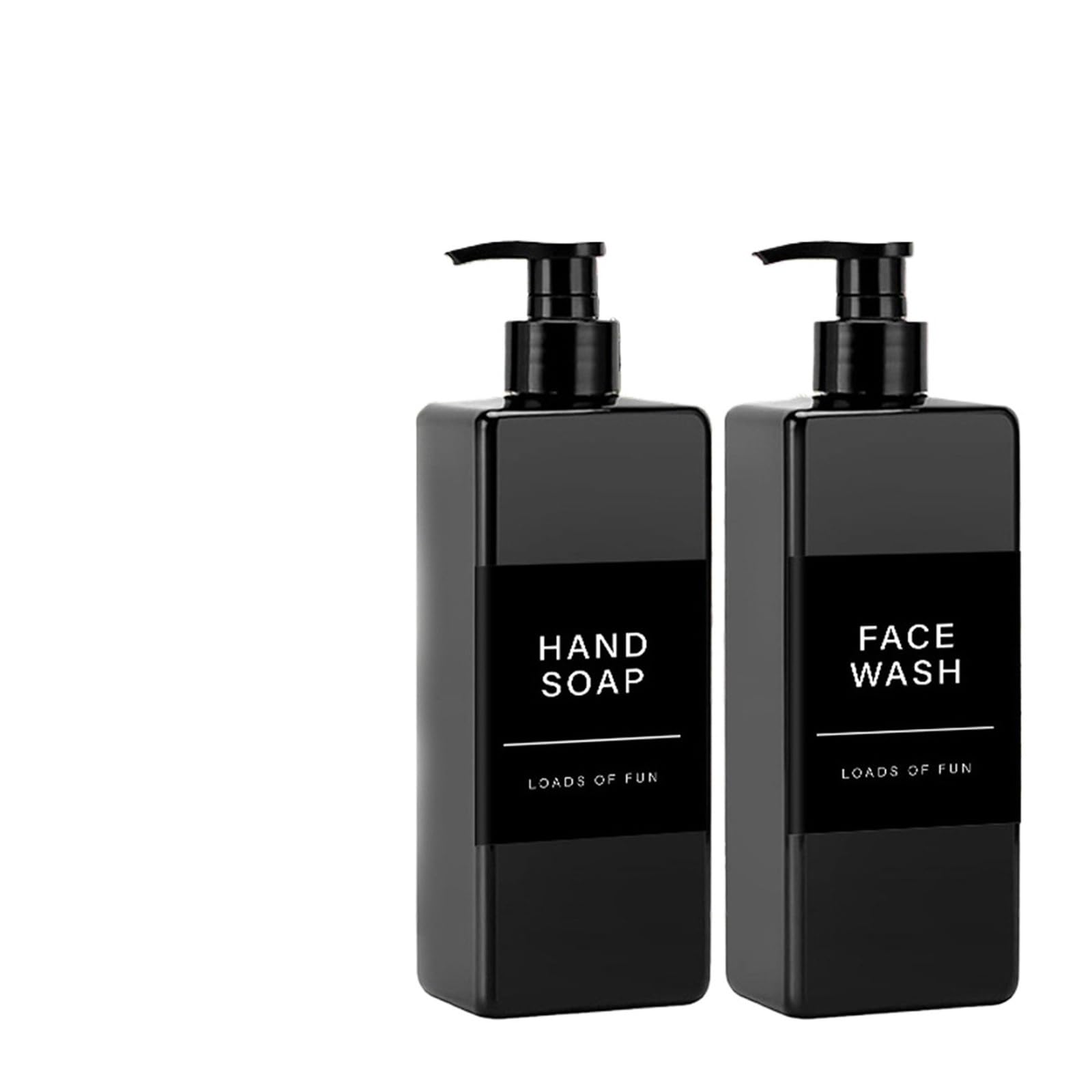 Pump Bottle Dispenser Bathroom Refillable Liquid Square Bottle Dispenser Lotion Containers