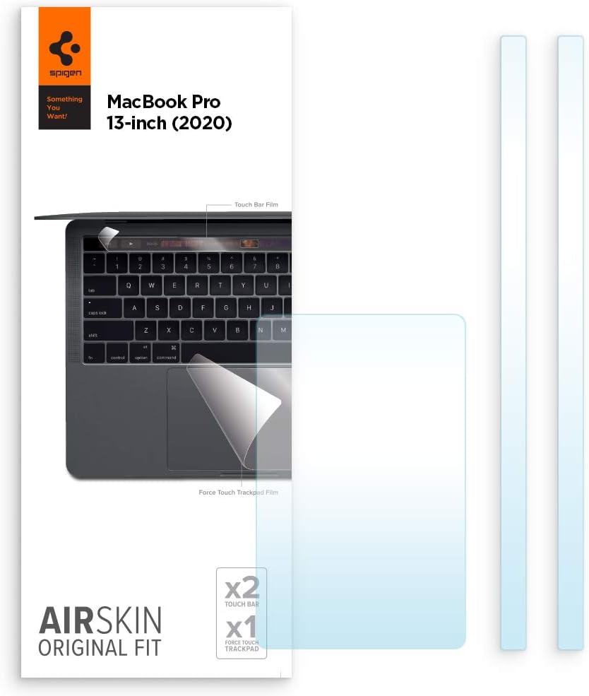 Spigen AirSkin MacBook Pro TouchBar/TrackPad Protector with Matte Film for MacBook Pro 13" (2020)