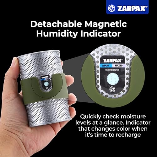 image for Zarpax Premium 7oz Desiccant Canister for Gun Safe – Reusable Gun Sa