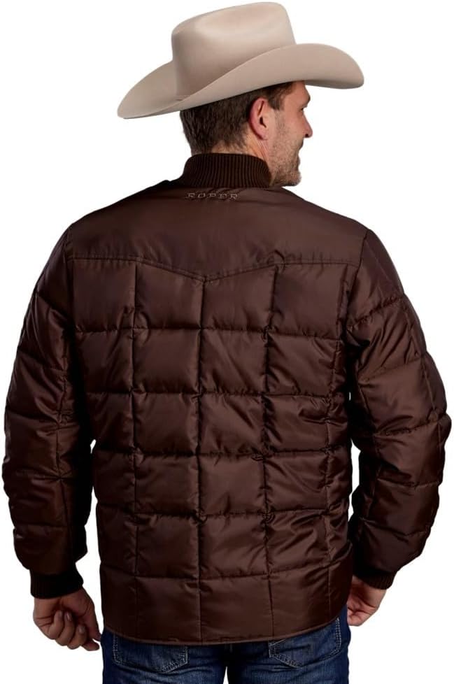 ROPER Western Coat Mens Zip Price Point Chocolate 03-097-0761-0602 BR