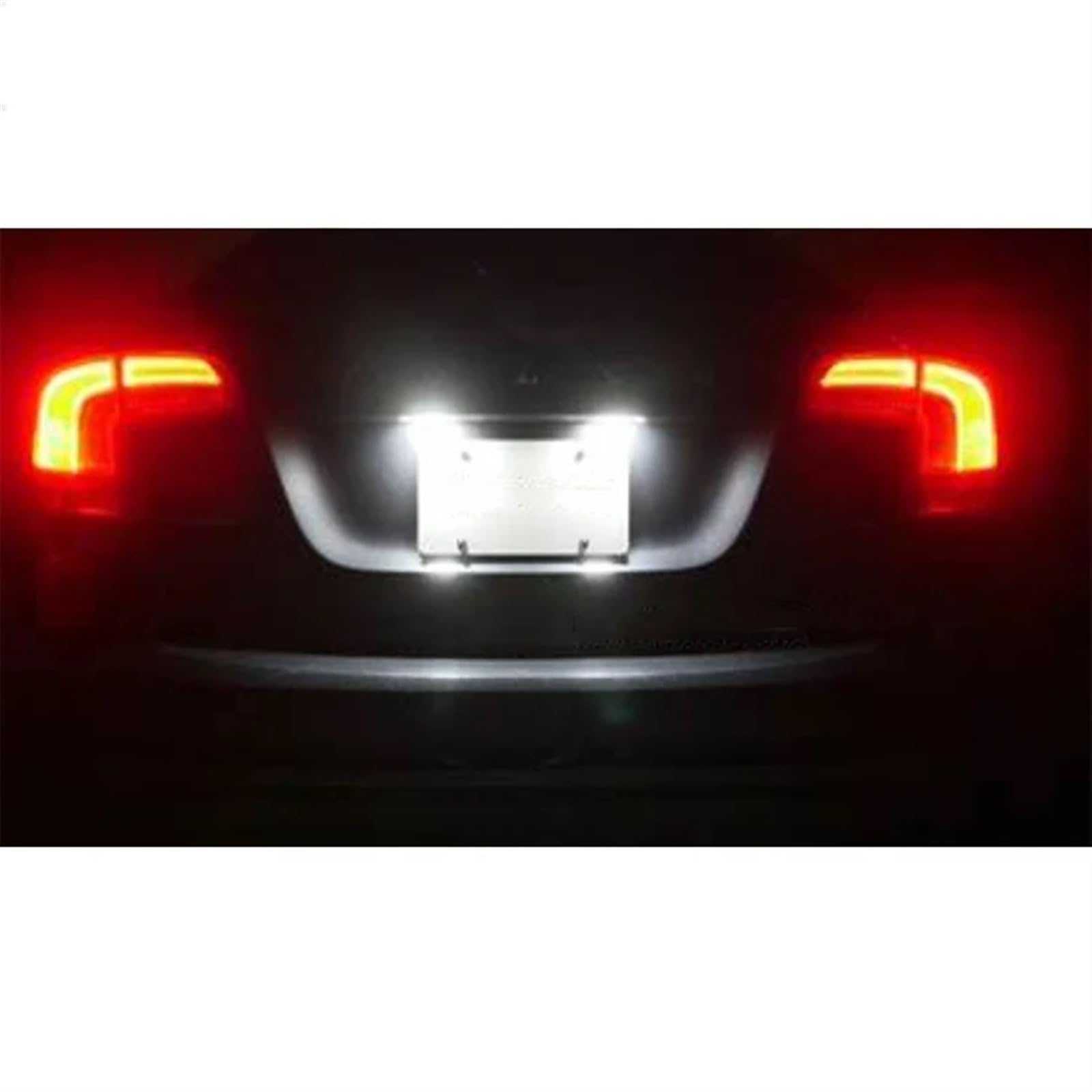 Luces LED matricula Luces LED para matrícula de Coche para A3/S3 A3 Cabriolet A4/S4 B6 A4/S4 B7 A6/C6 S6 A8/S8 Q7 RS4 RS6 Plus Lámpara Luz Matrícula