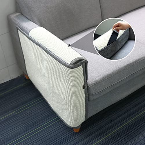 Protezione Divano Antigraffio Per Gatti - Tappetino Autoadesivo Fai Da Te, 200x40 Cm, Tagliabile, Grigio