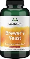 Vista 1 de Swanson Levadura de cerveza - Fórmula vitamínica del complejo B (500 mg, 500 tabletas)