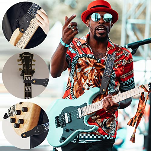SAVITA Broderie de Sangle de Guitare Style Vintage Unisexe avec Sangle de Tête de Guitare 2pcs Serrure Sangle Guitare… - Les Beatles, Paul McCartney, John Lennon, RIngo Starr, George Harrison SAVITA Broderie de Sangle de Guitare Style Vintage Unisexe avec Sangle de Tête de Guitare 2pcs Serrure Sangle Guitare… – Image 6