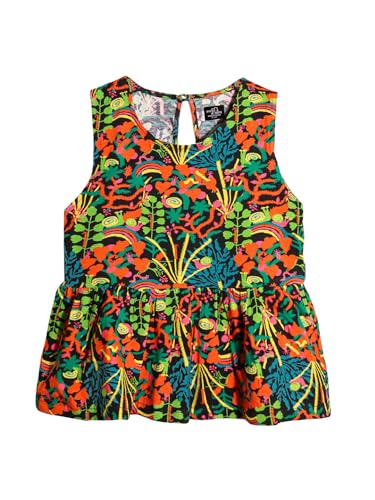 Image of Whistle & Hops Floral Top Pants Set For Girls | Color : Multicolor