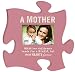 A Mother Holds Her Children's Hearts Pink 4x6 Photo Frame Puzzle Piece Wall Art Plaque