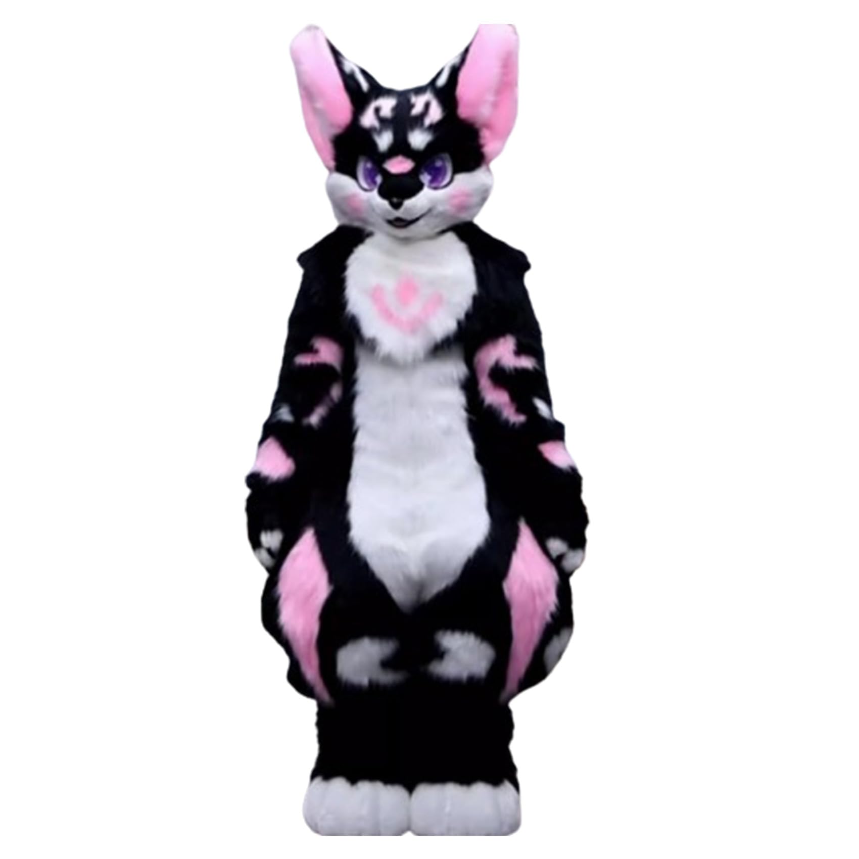Fursuit Furry Mascot Suit - Halloween Beast Cat Adult Cartoon Costume for Advertising Activities
