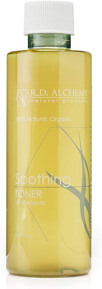 R.D. ALCHEMY100% Natural & Organic Soothing Toner for All Skin Types especially Rosascea, Sensitive, and Dry Skin needing to be Soothed and Calmed - Natural Skincare for Professionals & Estheticians