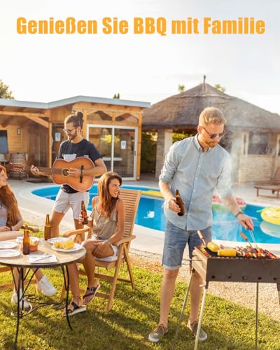 Foto von BBQ Grillmatte für Gasgrill, 5er Set Grillmatten Teflon Grillplatte,Antihaft Grill Matte Backmatte (50 * 40CM), Wiederverwendbar Grill Matten für Gasgrill, Verbesserter Backpapier PFOA-Fre
