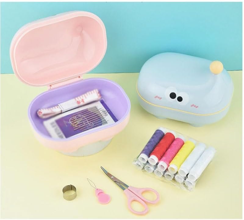 LWECMGSA PP Household Needle Thread Box Set Compact Hand Sewing Bag Multi-Functional Tool Storage