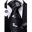 04 Floral Black Silver