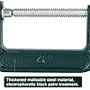 2 Inch C-Clap Set, 4PCs Heavy Duty Steel C Clap Industrial Strength C Claps For Woodworking