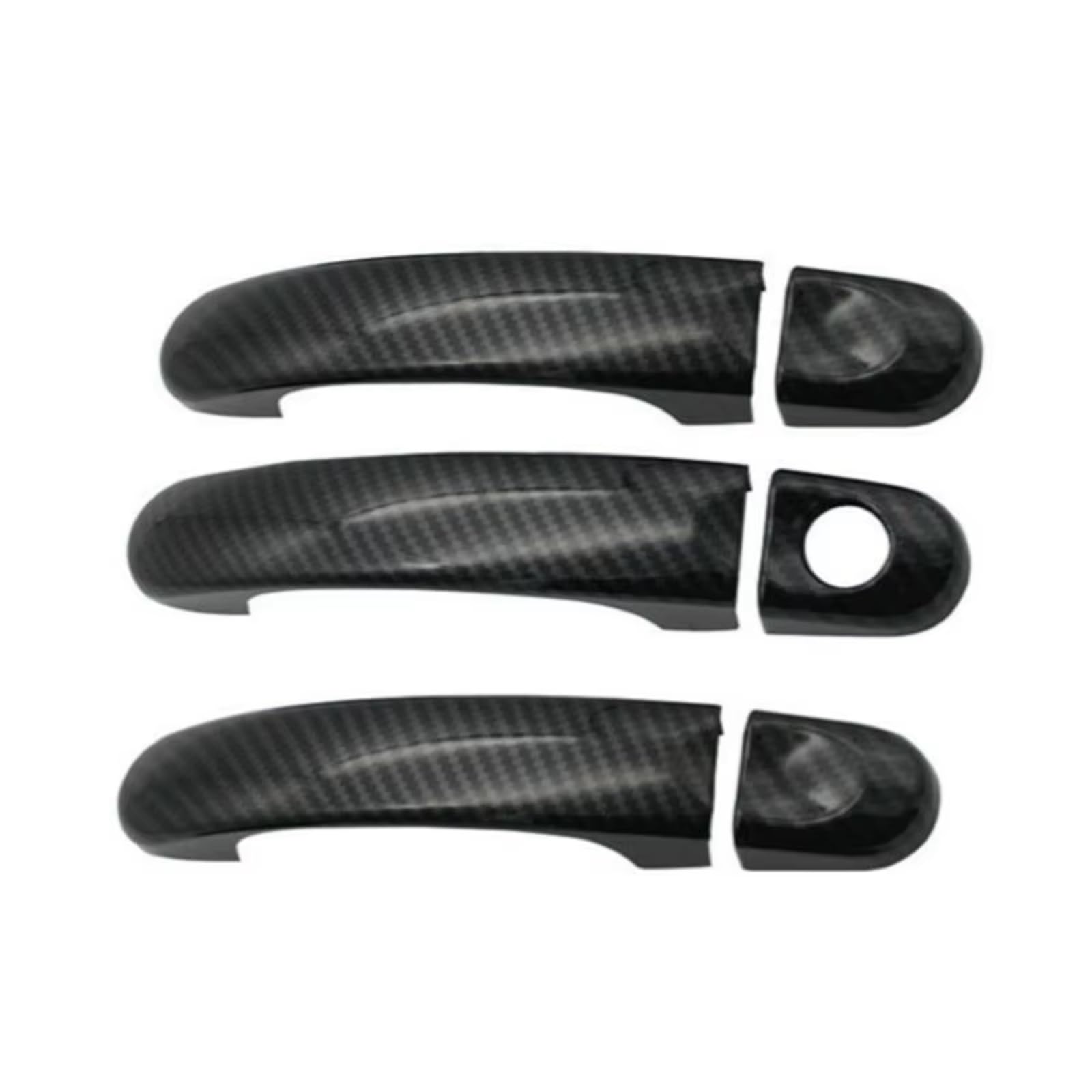Xiaoyans B Car Exterior Door Handles For Vw For T5/6 For Transporter For Caravelle For Multivan For California Chrome Car Door Handle Cover Trim 3 Color(B)
