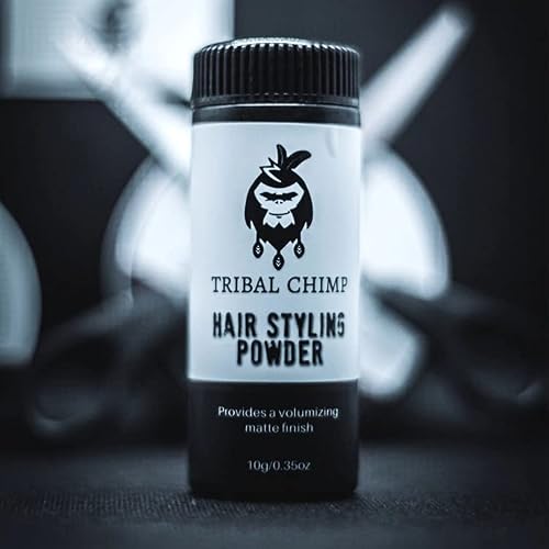 Tribal Chimp Hair Styling Powder Volumizing & Texturizing Colorless Matte Finish 0.35Oz 10G #TOP1