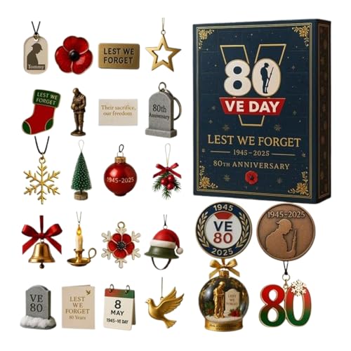 Calendario De Adviento De Navidad - Colgante De Acrílico 2D Para Adviento | Colgante de recuerdo en forma de árbol de Navidad para 24 días,Para Celebración De Vacaciones En La Ventana Y