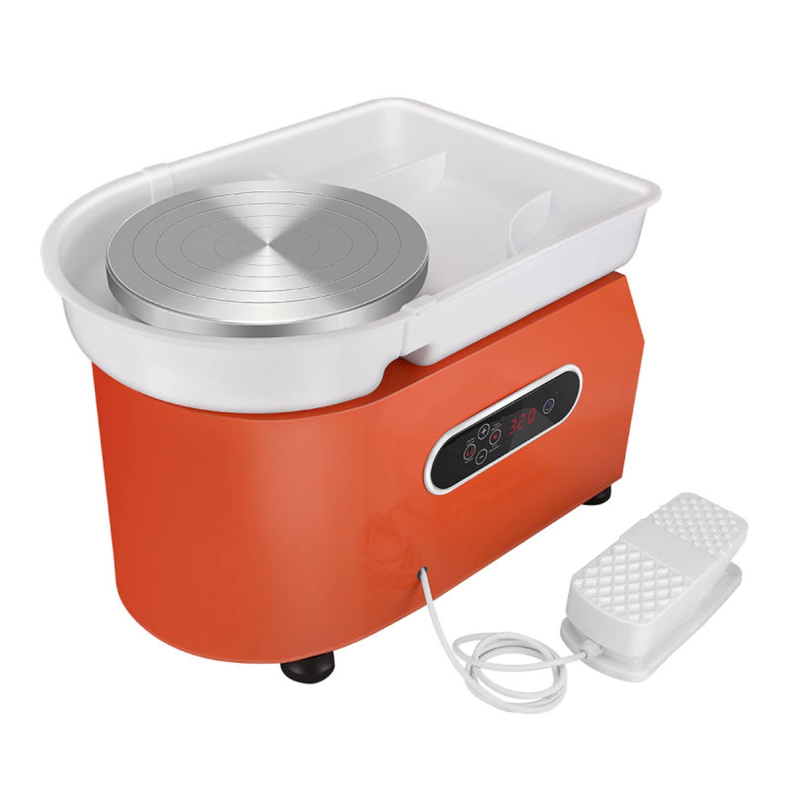 Utensili elettrici per tornio per Ceramica, con Schermo LCD 25 cm 250 W Articoli in Argilla per Lavoro con Ruota elettrica in Ceramica, Macchina Artigianale Fai-da-Te,250W
