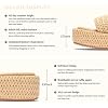 Monrovia Platform Sandals Women Raffia Espadrille Slides, Woven Straw Flatform Beach Sandals Women, Slip On Summer Vacation Shoes, Comfortable Casual Daily Wear