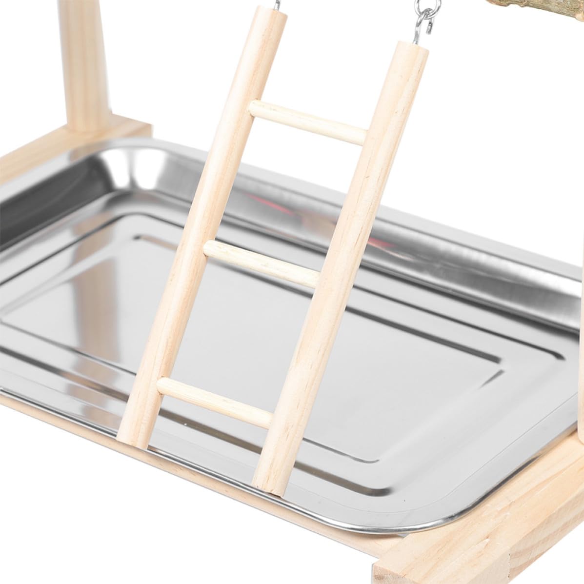 ibasenice Parco Elegante e Giochi Pappagalli per Plastico Supporto in Multifunzionale Design Trespolo da Terra per Parrocchetti e Cocorite, per Decorazione Casa