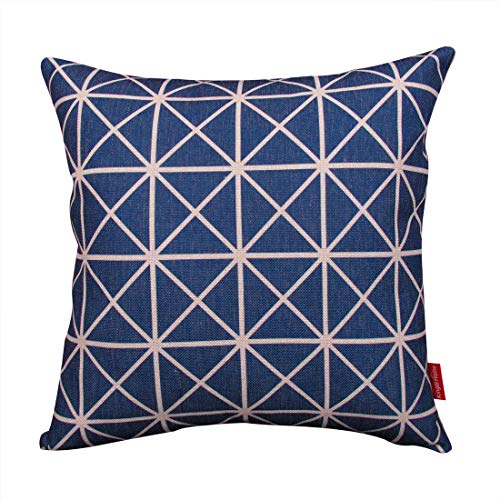 Kingla Home Cotton Linen Square Decorative Throw Pillow Covers 18