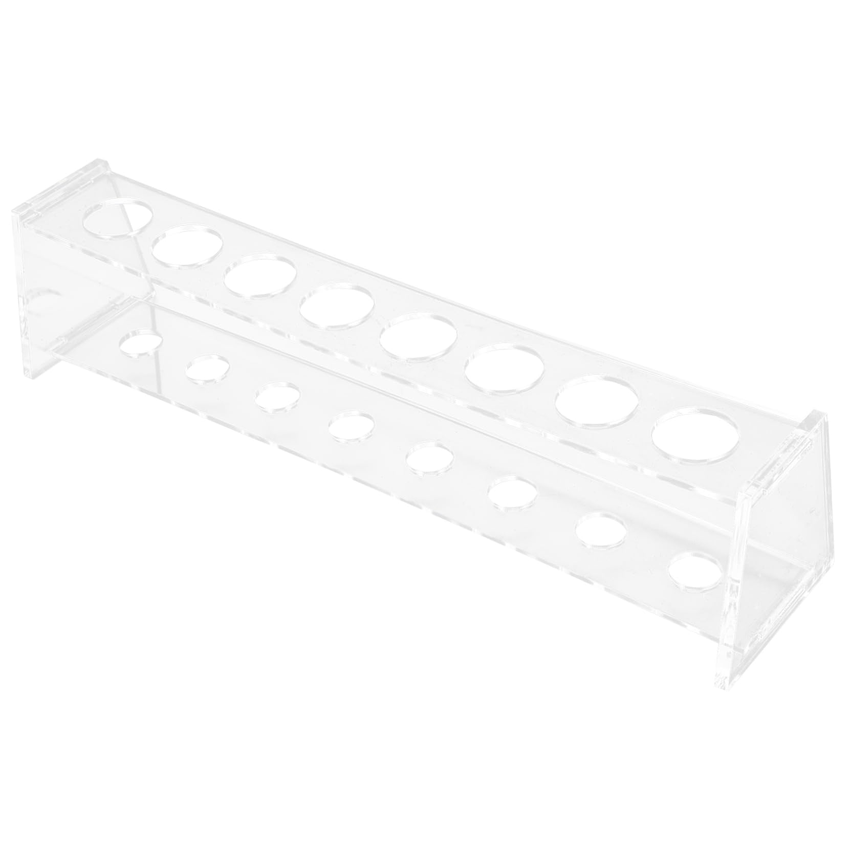 BELLIFFY Test Tube Display Stand Test Tube Stand Science Holder Test Tubes Test Tube Organizer 8 Slots Test Tube Rack Holder Test Tube Holder for Chemistry Tray Acrylic