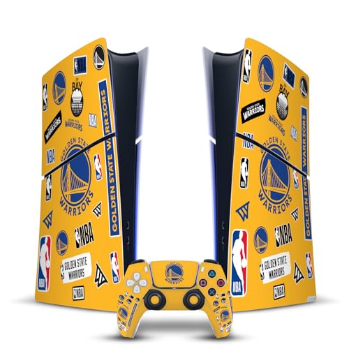Golden State Warriors skin PS5 Slim Digital autocollant manette DualSense NBA