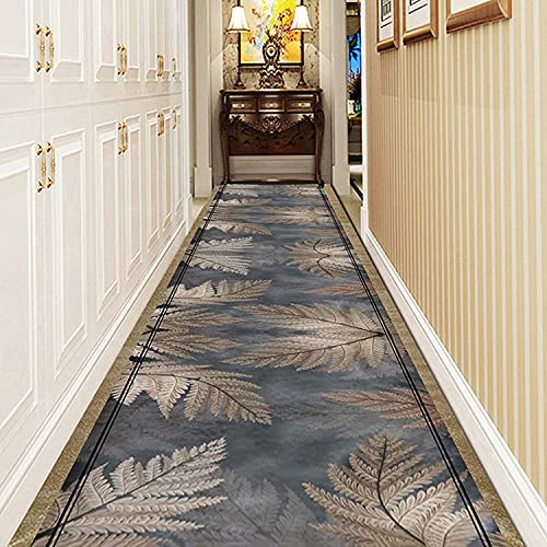 Alfombra pasillera lavable de hojas verdes antideslizante para pasillo y cocina de 80x120 cm 6