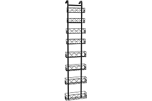 8-Tier Adjustable Over the Door Pantry Organizer Shoe Rack Storage for Closet