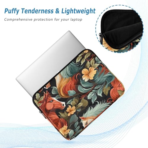 Funda para laptop 13-14 pulgadas impermeable con diseño de caballo miniatura 5