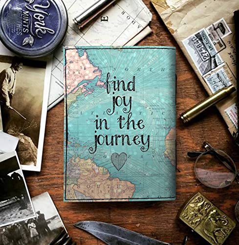 DI-KRAFT Leather Find Joy In The Journey Printed Blank Pages Journal Diary For Personal & Office Use Planner Blank Diary (7 X 5 Inch), 200 Pages - Image 5