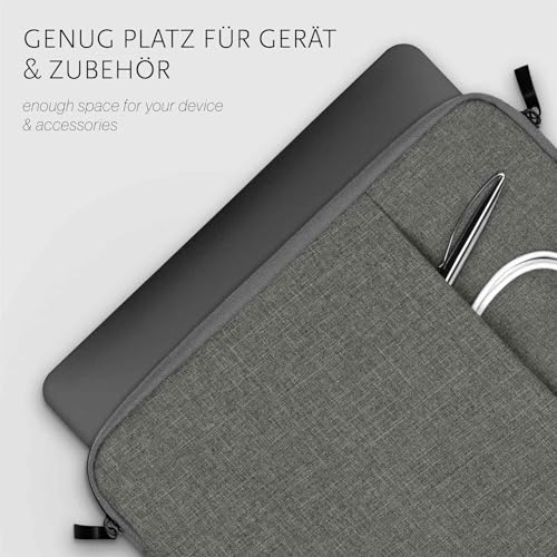 Funda para Microsoft Surface 3 moex impermeable contra salpicaduras y golpes con cremallera gris 2