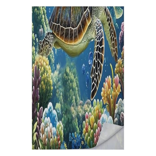 AQRJLPM Sea Turtles Diamond Painting Quick Dry Towel Cold Fabric Workout Sweat Towels Highly Absorbing Odor-Free Travel Towel for Hot Yoga Tennis Running Exercise Working Out Camping