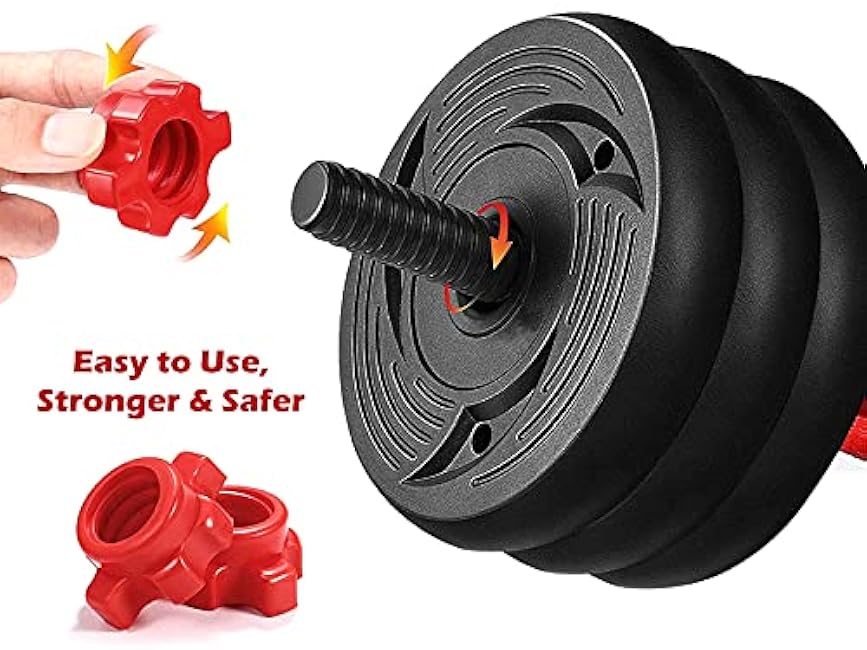 2021 Adjustable Dumbbells Set Weight to 88Lbs / 110Lbs, Free Weight with Connecting Rod Used As Barbell, Ab Roller for Home Gym Work Out Training Fitness Equipment All-Purpose