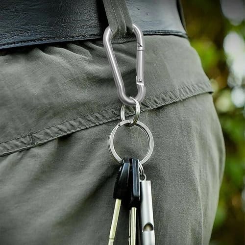 Miniatura 5 de Skythrive Mosquetones Pequeños 12 Piezas - Mosquetones De Acero Inoxidable Resistentes Hasta 180 Kg, 6 X 60 Mm, Ideales Para Toldos, Hamacas, Mochilas, Correas De Perro, Camping Y Viajes