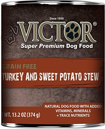 Victor Grain Free Turkey and Sweet Potato Stew Canned Dog Food 13.2oz 12 cans image 3