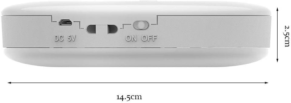 Portable CD Player Boombox with 3.5mm AUX Input Headphone Jack LCD Display CD Player Repeater USB Charging Mini MP3 Player (Color : White)