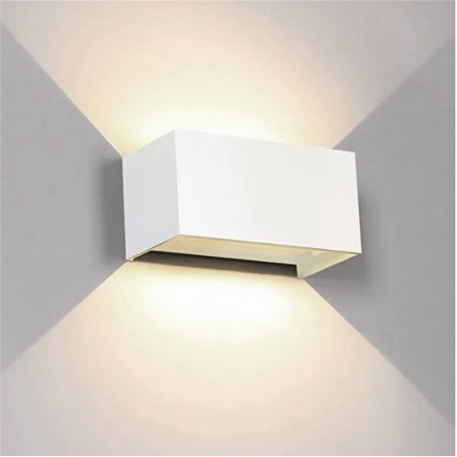 Voltix 24W Applique da Parete LED, IP65 Impermeabile, Applique da esterno Fascio Luminoso Regolabile, Lampada da Parete Interno/Esterno Casa e Giardino (Luce Naturale - 4000K, Bianco)