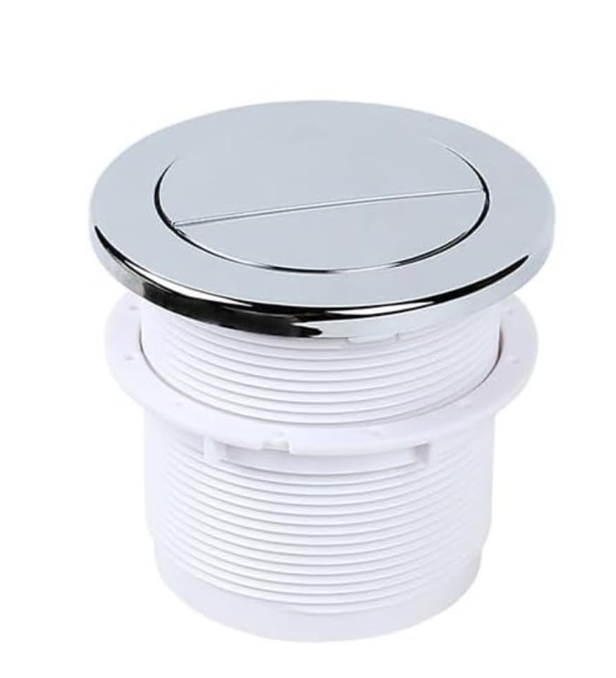 Housler® Chrome Pneumatic Toilet Cistern Tank Dual Push Button