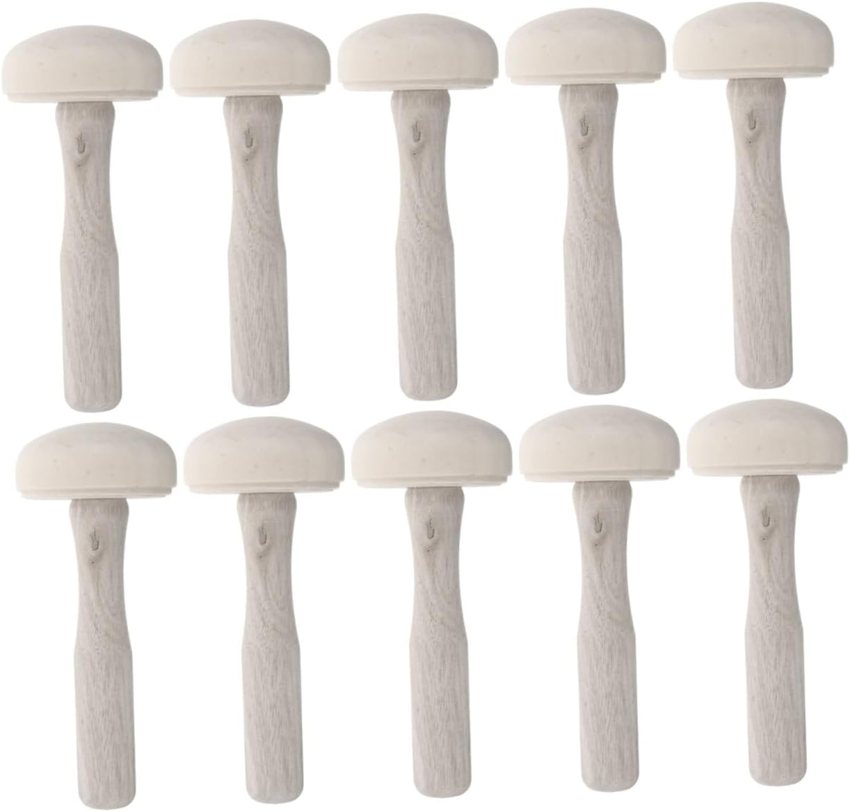 Anneome 10pcs Ink Rollers for Printmaking Wood Art Rubbing Rollers for Painting DIY Craft Supplies