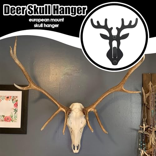 Support de tête de mort de cerf en acier robuste pour une exposition murale premium