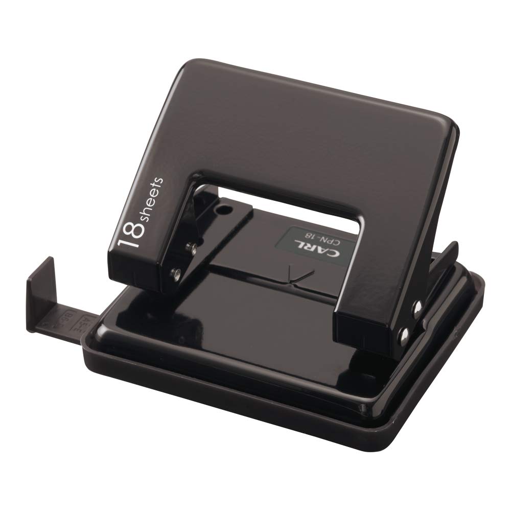 Amazon | カール事務器 穴あけパンチ 2穴 18枚 ブラック CPN-18-K