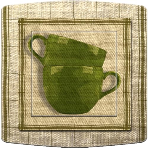 Interrupteur décoré tasses, création artistique et design haut de gamme