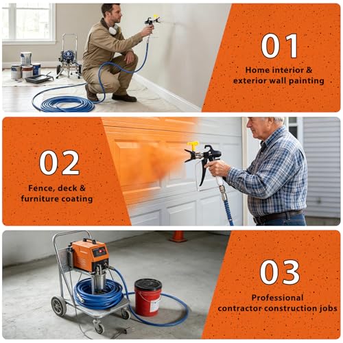 30Ft Airless Paint Sprayer Hose 1/4, 5800 PSI High Pressure by Pneubolt - Used condition - Image 5