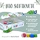 Miniwerk Bio Knete Set Kinder 4x 100gr., Geschenk Mädchen & Jungen 4 5 Jahre – Knete ab 2 Jahre ungiftig und vegan – Schultüte Füllung & Kindergeburtstag (Rot, Blau, Grün, Gelb), Softknete