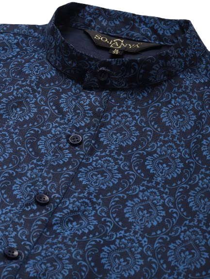 Image of SOJANYA Men's Ethnic Motifs Printed Kurta