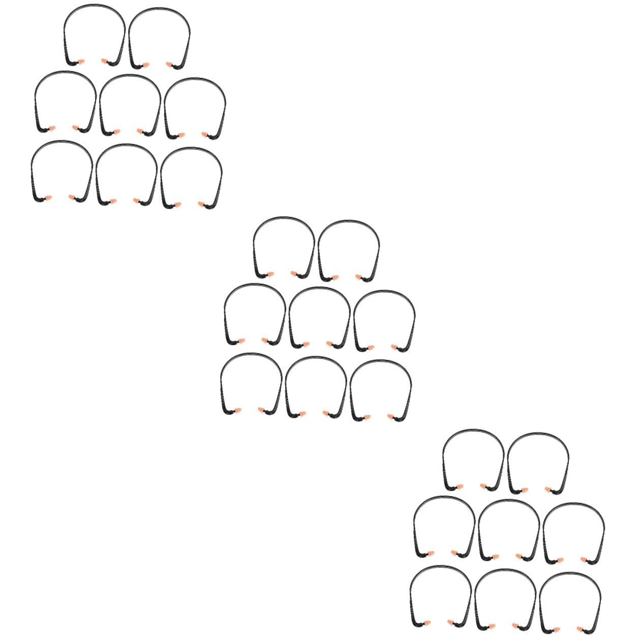 24pièces Bouchons Oreilles Silicone à Bandes Lot De Auditive Réutilisable Pour Sommeil Études Et Travail Confort Optimal Et Anti-dérapant