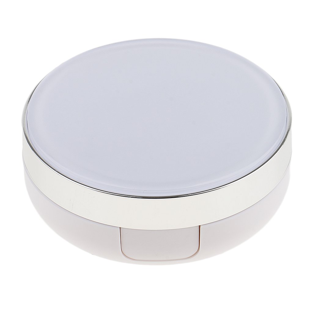 JAZZY PEARLS Round Empty Luxurious Portable Air Cushion Puff Box BB Cream Container Case White-picture-42
