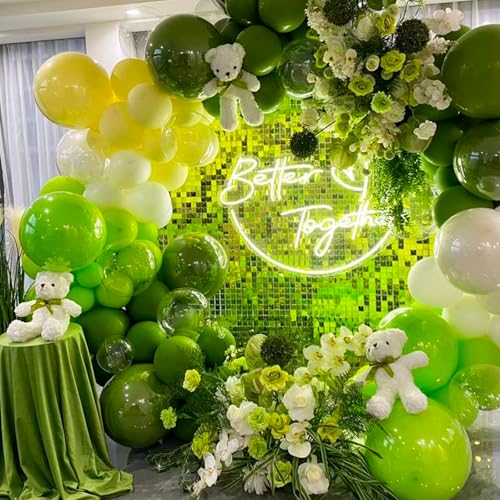 Image of PartyWoo Lime Green Balloons 4pcs 36 Inch Light Green Latex Helium Balloons for Graduation Wedding Baby Shower Anniversary Birthday Dinosaur Jungle Golf Football Theme Party Decorations Green-Y6