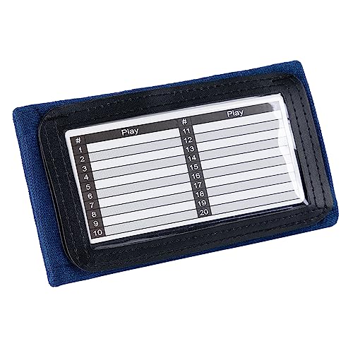 Youth Triple Playbook Wristband Quarterback Wrist(10 Pack)- Triple Windows Playbook QB Wristband - Great for Football Plays, Baseball Calls All Sports (Navy Blue)
