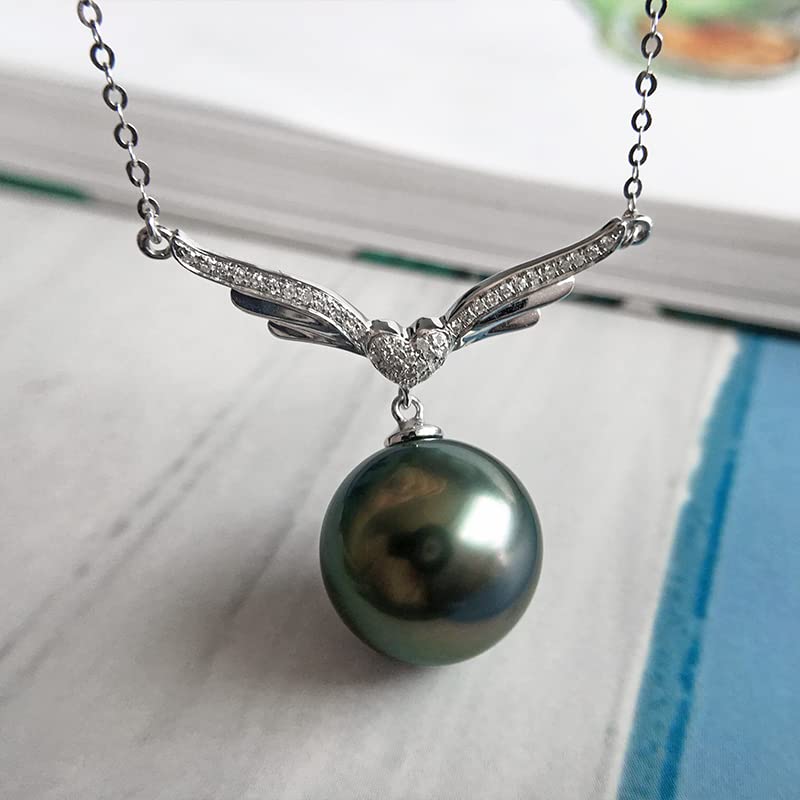 Gifts for Women Wife Anniversary Tahitian Black Pearl Necklaces-Gifts for Mom - Birthday Christmas Day Gifts Mothers Day Valentine's Day Gifts for Her Jewelry Gifts3